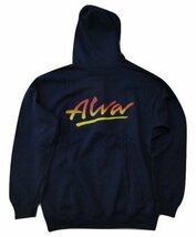 JB即決 ALVA SKATES トニーアルバ O.G LOGO オリジナルロゴ ZIP ジッパーフードスウェット パーカー 紺 ネイビーxフェード Lサイズ 新品_画像1