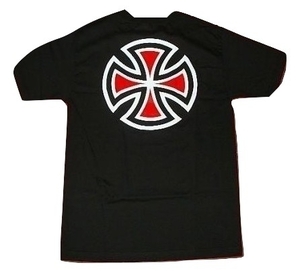 JB即決 INDEPENDENT インディペンデント BAR CROSS バークロス Tシャツ 黒 ブラック Mサイズ　新品 アイアンクロス SANTA CRUZ 80 90