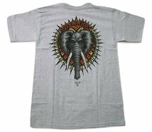 JB即決 POWELL PERALTA パウエル MIKE VALLELY ELEPHANT マイク バレリー エレファント Tシャツ 灰 ヘザーグレー Sサイズ 新品 USA 90_画像1