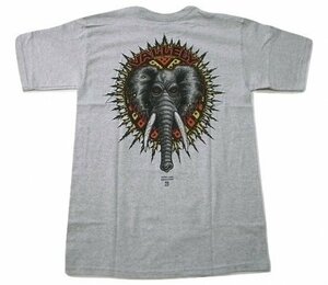 JB即決 POWELL PERALTA パウエル MIKE VALLELY ELEPHANT マイク バレリー エレファント Tシャツ 灰 ヘザーグレー Sサイズ 新品 USA 90