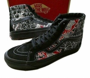 JB即決 VANS バンズ ANAHEIM FACTORY SK8HI 38 DX SKULL SPIDER スカルスパイダー OG BLACK/OG SPIDER WEB 25.5cm US7.5 80 90 ヴァンズ