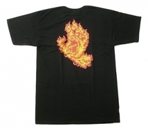 JB即決 SANTACRUZ サンタクルーズ FLAME HAND フレイムハンド スクリーミングハンド Tシャツ 黒 Mサイズ　新品　80　90 ANTI HERO_画像1