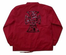 JB即決 JAY ADAMS ジェイ・アダムス O.G CROSS COACH JACKET オリジナルクロス ナイロン コーチジャケット RED 赤 レッド XLサイズ 新品_画像1