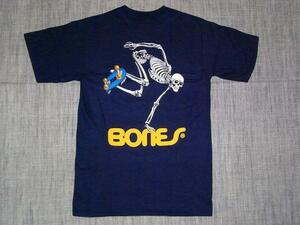 JB即決★ POWELL パウエル SKATE SKELTON スケートスケルトン Tシャツ 紺 ネイビー Sサイズ 新品　DOGTOWN ALVA JAY ADAMS