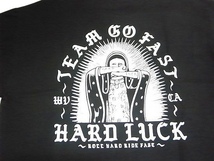 JB即決　HARDLUCK ハードラック LADY GO FAST GUADALUPE モノトーン ハーフ グアダルーペ Tシャツ 黒x白 ブラック Sサイズ　新品_画像4