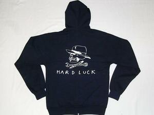 JB即決 HARDLUCK ハードラック ジッパーフードスウェット ZIP パーカー 紺 ネイビー Mサイズ 新品 JASON JESSEE マークゴンザレス