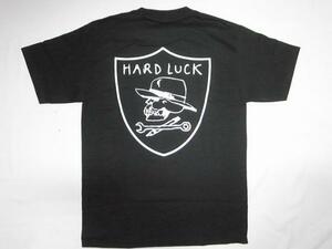 JB即決★ HARDLUCK ハードラック HARD SIX バックEMBロゴ Tシャツ 黒 Sサイズ　新品 ジェイソンジェシー　マークゴンザレス