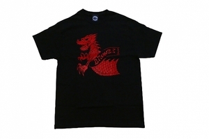 JB即決 BRONZE AGE ブロンズエイジ DRAGON ドラゴン Tシャツ BLACK/RED 黒x赤 ブラック/レッド　 Mサイズ 新品