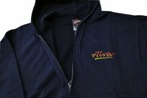 JB即決 ALVA SKATES トニーアルバ O.G LOGO オリジナルロゴ ZIP ジッパーフードスウェット パーカー 紺 ネイビーxフェード Lサイズ 新品_画像3