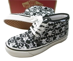 JB即決 VANS バンズ ANAHEIM FACTORY PACK CHUKKA 49 DX チャッカ SKULL OG BLACK スカル ブラック 26.5cm US8.5 新品 USA 80