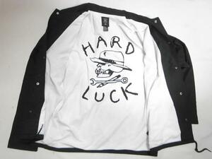 JB即決 HARDLUCK ハードラック O.G　オリジナルロゴ　コーチジャケット 黒 ブラック　Sサイズ　新品