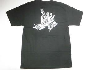 JB即決 SANTACRUZ サンタクルーズ STABBED HAND スタブハンド Tシャツ 黒 Sサイズ 新品 スクリーミングハンド ジムフィリップス 80