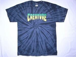 JB即決★　CREATURE　クリーチャー　WEB TIEDYE スパイダータイダイ　ロゴ　Tシャツ　Lサイズ　新品 SPIDER タイダイ