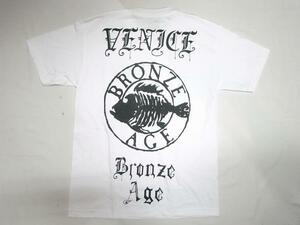 JB即決 BRONZEAGE ブロンズエイジ VENICE&ROUND ベニス＆ラウンド フィッシュ Tシャツ 白 Sサイズ　新品