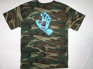 JB即決 SANTACRUZ サンタクルーズ スクリーミングハンド Tシャツ CAMO カモ 迷彩 Sサイズ　新品 POWELL DOGTOWN ジムフリップス　パウエル