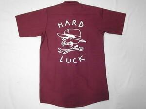 JB即決 JONNY BEE ジョニービー 別注 HARDLUCK ハードラック ワークシャツ マルーン エンジ　Sサイズ　新品 MARK GONZALES JASON JESSEE