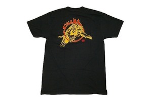 JB即決 SANTACRUZ サンタクルーズ SALBA TIGER CLUB CRACKLE INK サルバタイガークラブ Tシャツ　BLACK 黒 ブラック Lサイズ 新品