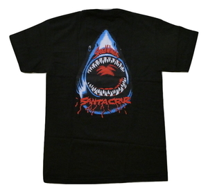 JB即決 SANTA CRUZ サンタクルーズ 20FW SPEED WHEELS SHARK シャーク Tシャツ BLACK 黒 ブラック Mサイズ 新品