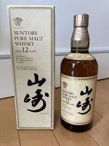 古酒 2002年以前製造 SUNTORY PURE MALT WHISKY サントリー ピュアモルト ウイスキー 山崎 12年 750ml 43% 箱付き @自