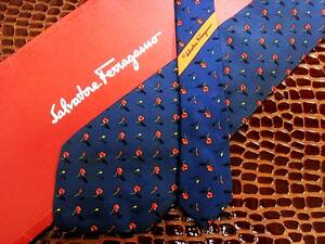 *E1342R* stock disposal SALE*[ flower ] Ferragamo. necktie 