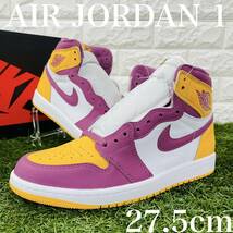 ナイキ エアジョーダン 1 レトロ ハイ OG ブラザーフッド NIKE AIR JORDAN 1 RETRO HIGH AJ1 メンズスニーカー 27.5cm 送料込 555088-706_画像1