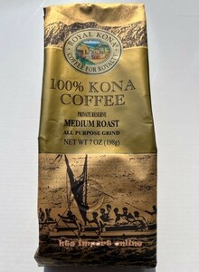 ROYAL KONA coffee ロイヤル コナコーヒー100% 挽きタイプ 198g