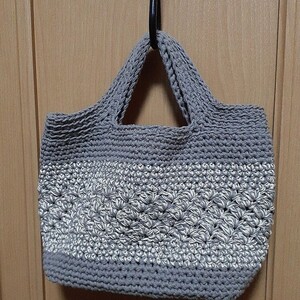 ハンドメイド コットン糸 かぎ針編み 春夏ハンドバッグ