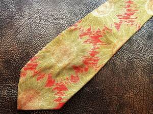 bvr5186! superior article! Moschino [ embroidery *hi around * sunflower ] necktie 