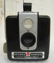 昭和レトロ 当時物 RETRO CAMERA KODAK コダック フイルムカメラボックスカメラ BROWNIE HAWKEYE FLASH MODEL ケース付 Made in USA_画像3