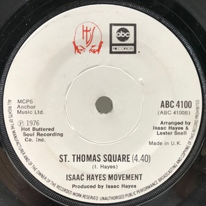 【キラー・インスト】良盤!! 7インチ UKオリジナル ISAAC HAYES MOVEMENT Disco Connection / St. Thomas Square ('76 ABC) DISCO GROOVE