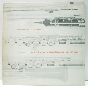 10'' US 完全オリジナル MONO 深溝 HOWARD RUMSEY Lighthouse All Stars Volume 4 (Contemporary C 2510) Bob Cooper, Claude Williamson