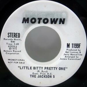 7 プロモ・オンリー MONO & STEREO オリジナル JACKSON 5 Little Bitty Pretty One ('72 Motown) 45RPM