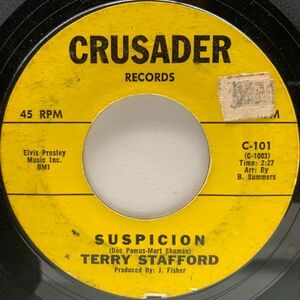 USオリジナル 7インチ TERRY STAFFORD Suspicion / Judy ('64 Crusader) OLDIES テリー・スタッフォード 45RPM.