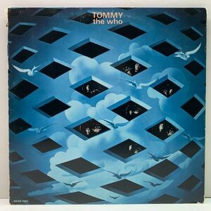 【冊子付き】良好盤!! 2LP 米オリジナル THE WHO Tommy ('69 Decca DXSW 7205) US 初版 マルチバー 黒ツヤ 3面見開きジャケ w/ Booklet