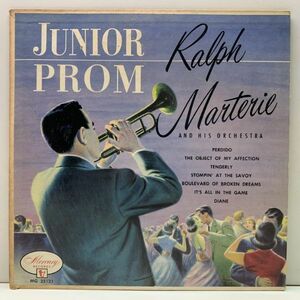 レアな良好品!! 10'' 原盤 FLAT 深溝 USオリジナル RALPH MARTERIE Junior Prom (Mercury MG 25121) ラルフ・マーテリー 珍盤