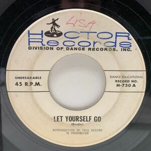 【NJカルト・レーベルからの珍盤】USプレス 7インチ UNKNOWN / Let Yourself Go (Hoctor) Benny Goodman, Irving Berlin カバー 試聴