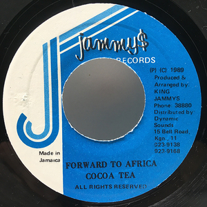 JAMAICA オリジナル 7'' 美盤!! COCOA TEA Forward To Africa ('89 Jammy's) 45's ココ・ティー Sweet Ragga Dance hall