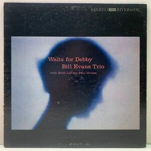 レア【RS規格, 深溝, 黒ラージ】US 初期プレス BILL EVANS TRIO Waltz For Debby (Riverside) ビル・エヴァンス／ワルツ・フォー・デビイ