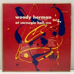 USオリジナル 10インチ FLAT MONO 深溝 WOODY HERMAN At Carnegie Hall, 1946 - Vol.2 ('52 MGM) カーネギーホールでのライヴ録音