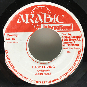 【7''オンリー!? アレンジ違いの珍シングル】試聴あり ジャマイカ盤 JOHN HOLT Easy Loving (Arabic) Lovers, Reggae, Roots レア 45's