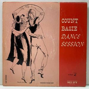 1st. Clef 米オリジナル MONO 深溝 COUNT BASIE Dance Session Album #2 (MG 647) DSMジャケ w/ Freddie Green, Ernie Wilkins, Joe Newman