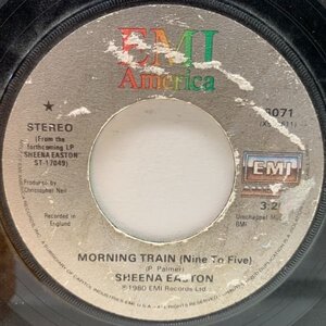 USオリジナル 7インチ SHEENA EASTON Morning Train (Nine To Five) ('81 EMI America) '80s POPS シーナ・イーストン 45RPM.