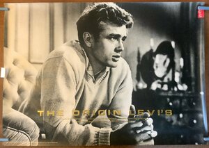 BP-241 ■送料無料■ ジェームズ・ディーン James Dean 俳優 映画俳優 LEVI'S リーバイス ジーンズ ポスター 印刷物 アンティーク/くKAら