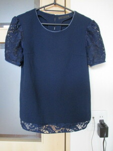 # free shipping! navy blue color race using tunic blouse 
