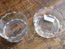 昭和レトロ　コカ・コーラ　ガラス製　灰皿二つセット040701 9.5H5CM　　山引き出し_画像1