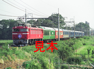 鉄道写真、645ネガデータ、147181850001、団臨（北海道横断トレインクルーズ号）EF81-17＋夢空間3両＋24系6両、JR東北本線、東大宮〜蓮田