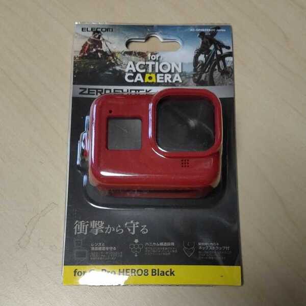 ★ELECOM アクションカメラ 用 ZEROSHOCK ケース(GoPro HERO8 BLACK )レッド AC-GP8BZEROCRD
