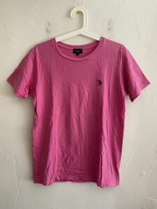 【送料無料】中古 PAUL SMITH ポール スミス 半袖Tシャツ ゼブラ ピンク サイズS