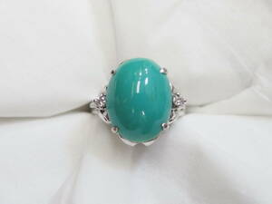 K14WG Turquoise № 12 Ring /R3961