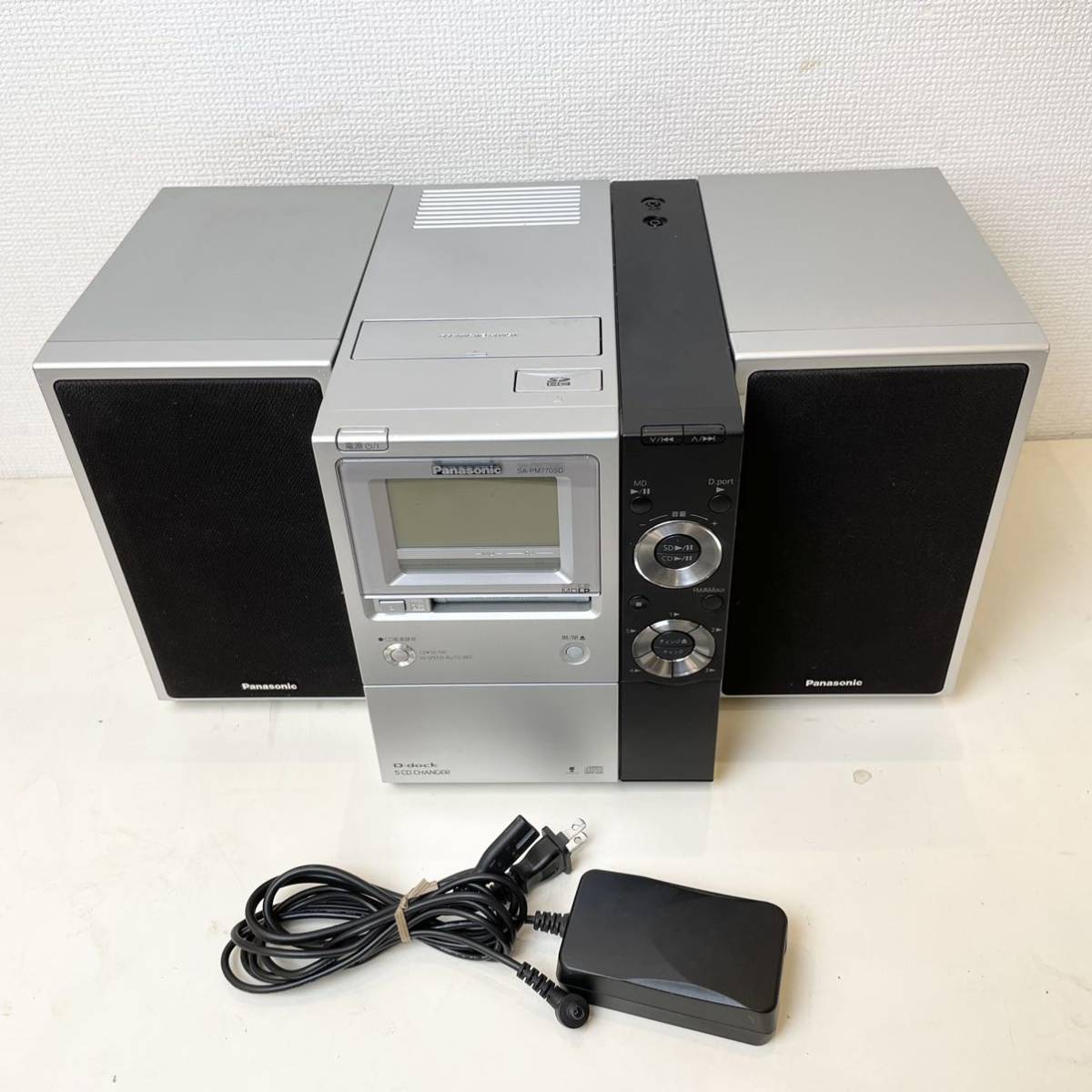 7027円 期間限定 C Panasonicパナソニック SDステレオシステム D-dock CD SD ラジオ HDD80GB搭載 SC-SX450-S ミニコンポ オーディオ